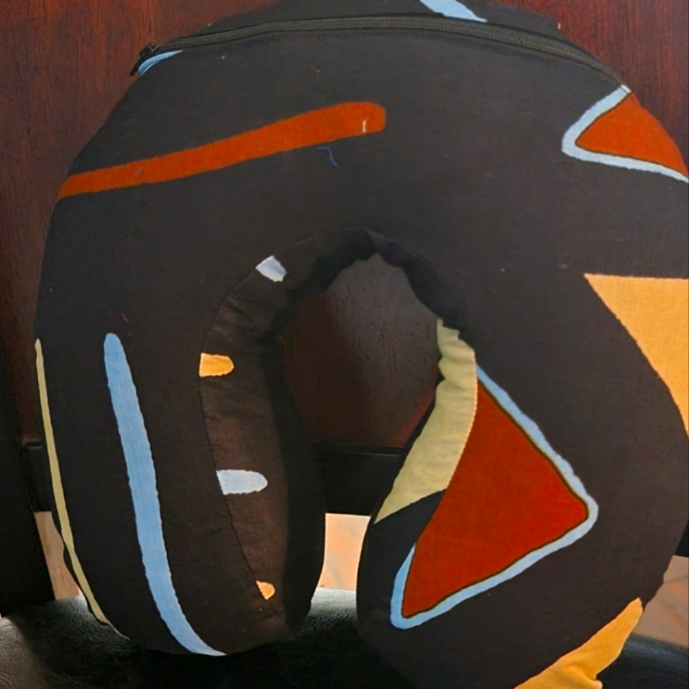 Memory Foam African fabric Travel neck pillow